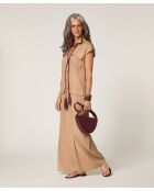 Combinaison pantalon en lin Chipo beige foncé