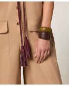 Combinaison pantalon en lin Chipo beige foncé