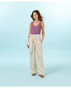 Beigefarbene Leinenhose Tari