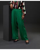 Pantalon cargo en satin Amara vert
