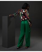 Pantalon cargo en satin Amara vert