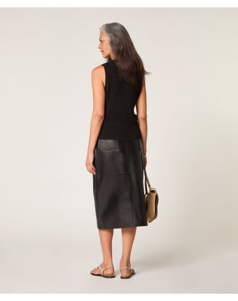 Pull manches courtes Yuki noir