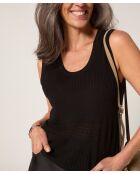 Pull manches courtes Yuki noir