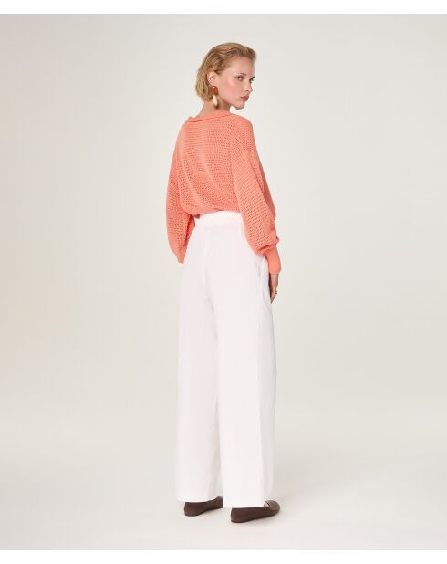 Weiße Baumwollhose Mika