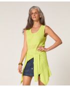 Yuki zitronengelber Kurzarmpullover