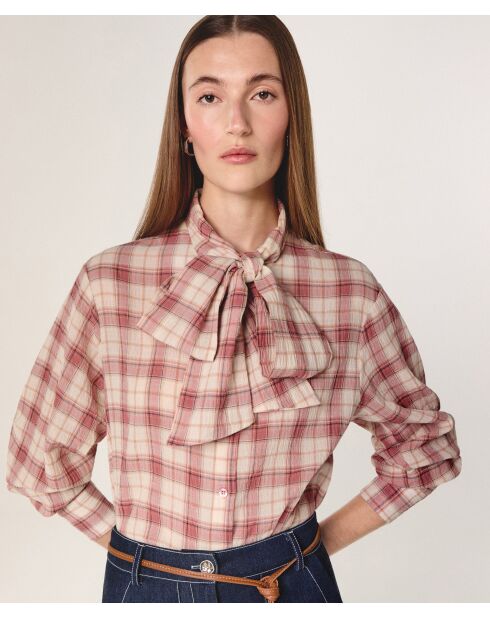 Camisa roja de algodón Asurat