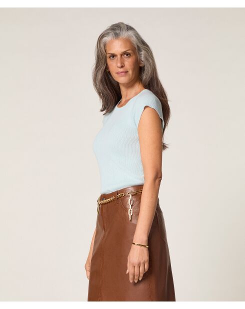 Pull manches courtes Rayo bleu aqua