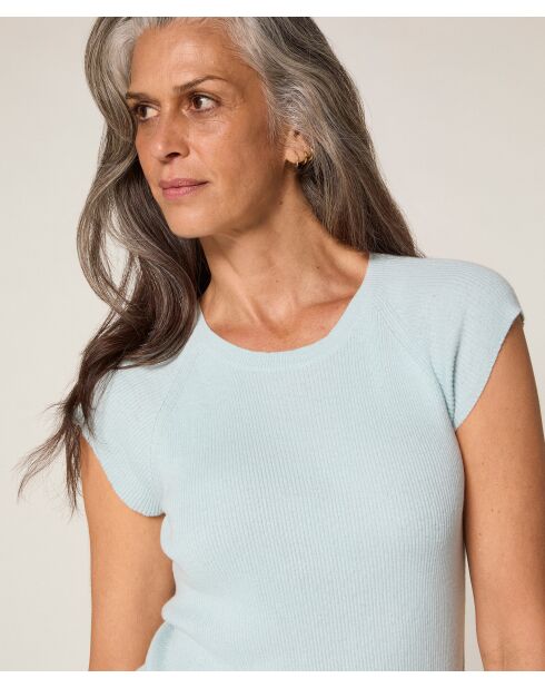 Pull manches courtes Rayo bleu aqua