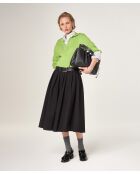 Polo Soukaina verbena in cotone con colletto fantasia