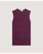 Fantasy-Stricktunika mit V-Ausschnitt aus Baumwolle Mouna Purpurwein