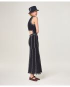 Robe en coton Airi bleu marine