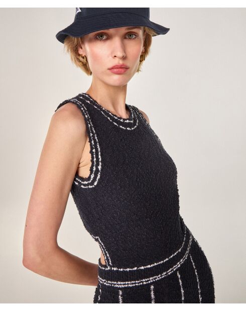 Robe en coton Airi bleu marine