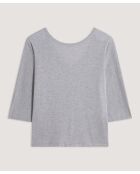 Pull manches courtes Astou gris clair