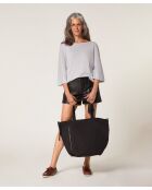 Pull manches courtes Astou gris clair