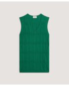 Fantasy-Stricktunika mit V-Ausschnitt aus flaschengrüner Mouna-Baumwolle