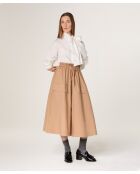Mokabruine Nami katoenen rok