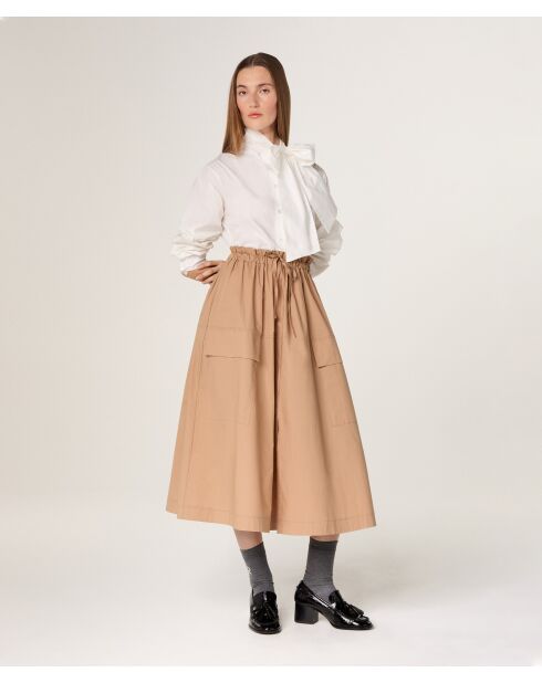 Mokabruine Nami katoenen rok