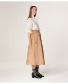 Mokabruine Nami katoenen rok