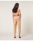 Pull manches courtes Rayo beige