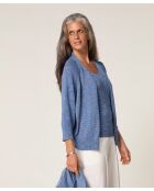 Indigoblauw Ife vest met open mouwen