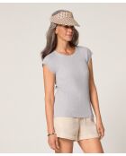 Pull manches courtes Rayo gris clair