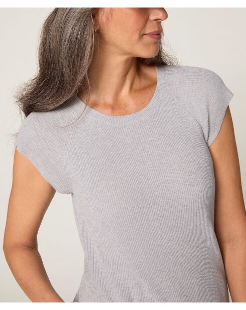 Pull manches courtes Rayo gris clair
