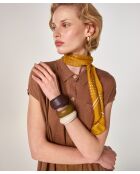 Adama tabakbraunes Hemdkleid aus Baumwolljersey