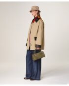 Manteau en coton Haru beige foncé