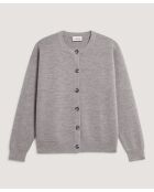 Dunkelgraue Wollweste Freya