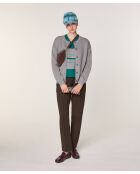 Dunkelgraue Wollweste Freya