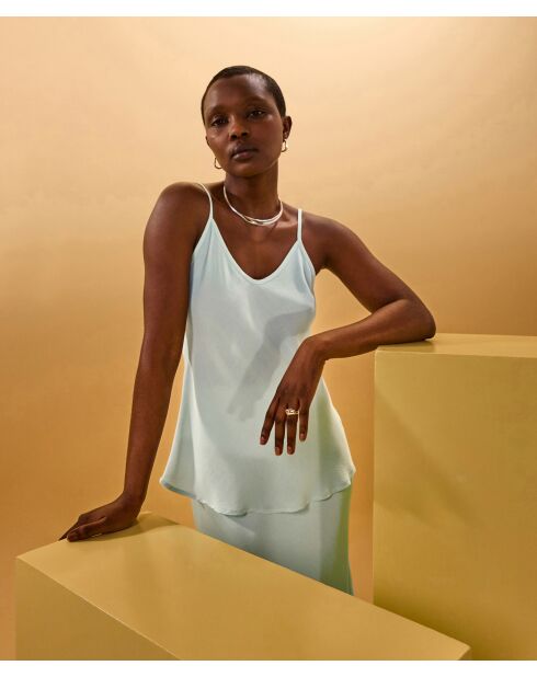 Débardeur Aminata vert d'eau