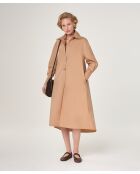 Moka-braunes Anya Baumwollkleid