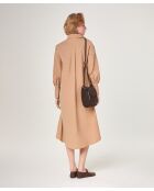 Moka-braunes Anya Baumwollkleid