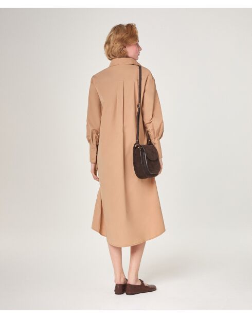 Moka-braunes Anya Baumwollkleid