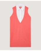 Robe en laine manches courtes Olga orange mandarine