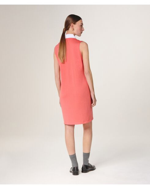 Robe en laine manches courtes Olga orange mandarine