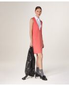 Robe en laine manches courtes Olga orange mandarine