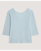 Pull manches courtes Astou bleu aqua