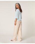 Pull manches courtes Astou bleu aqua