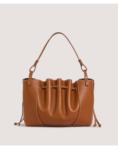 Sac en cuir Xia marron camel