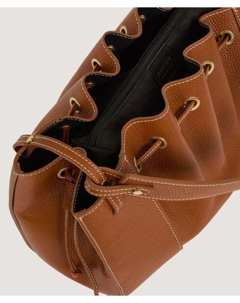 Sac en cuir Xia marron camel