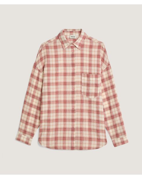 Camisa Soraya de algodón roja