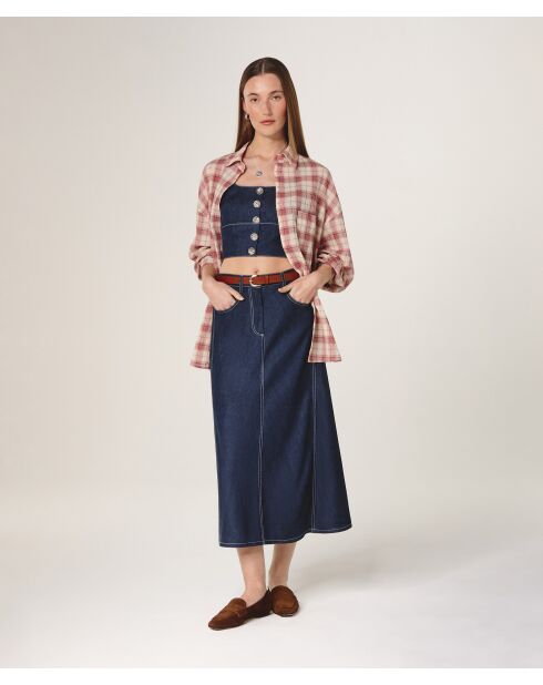 Camisa Soraya de algodón roja