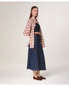 Camisa Soraya de algodón roja