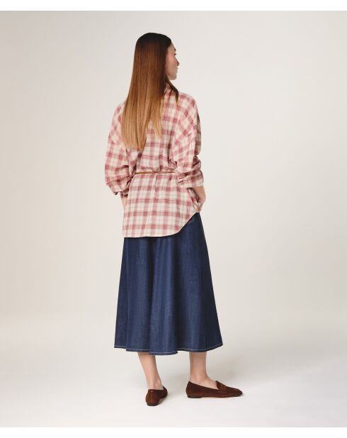 Camisa Soraya de algodón roja