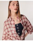 Camisa Soraya de algodón roja