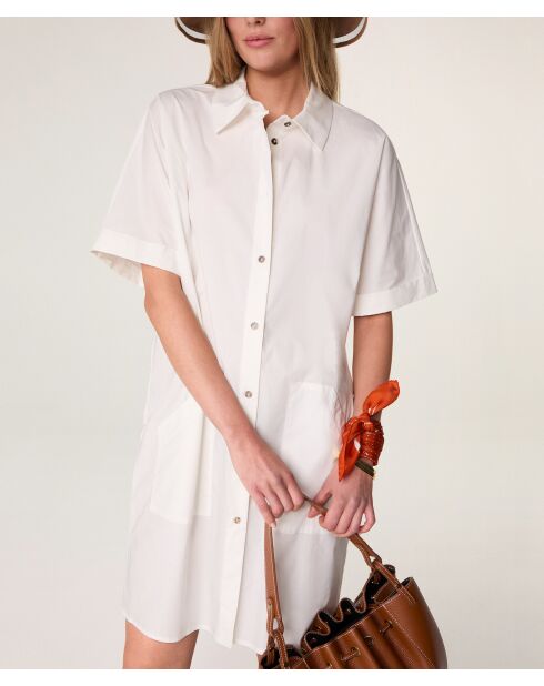 Weißes Baumwollkleid Katya