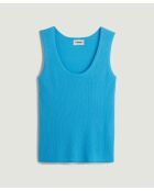 Blaues geripptes Tanktop Asha