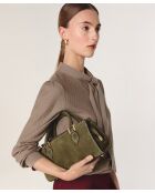 Pull col lavallière en laine Hanae marron taupe