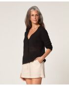 Emi schwarze Weste mit V-Ausschnitt